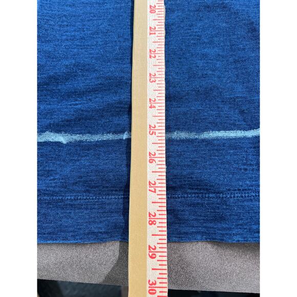 Pure Jill Indigo Tunic Tank Rear Split Hem 100% Cotton Women's Medium Petite - Picture 8 of 9